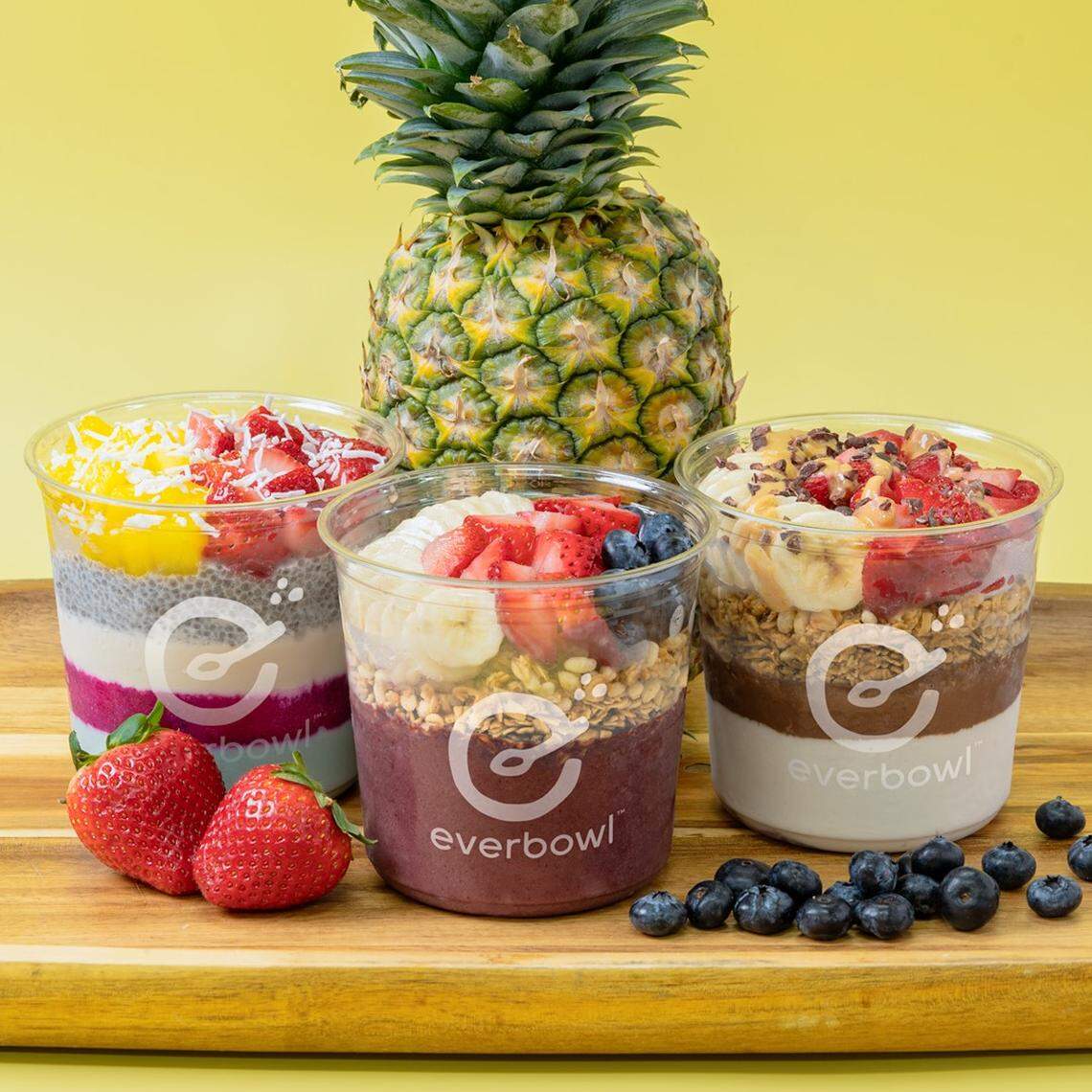 In addition to a set menu of superfood bowls, plus a build-your-own option, Everbowl offers specialty toasts and smoothies.