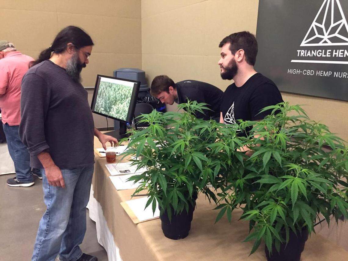 Hemp was on display at an industrial hemp production conference in Pittsboro at the Chatham County Agriculture Center where almost 300 people recently attended.