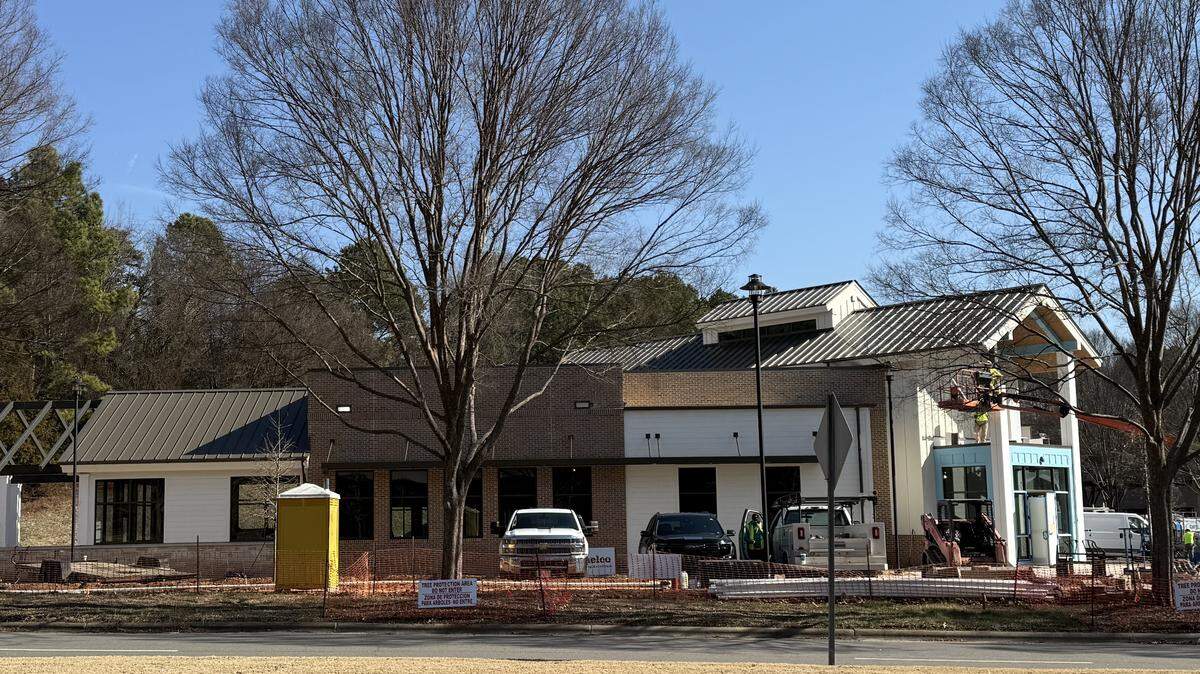 A new restaurant and taproom is under construction near Raleigh’s Crabtree mall.