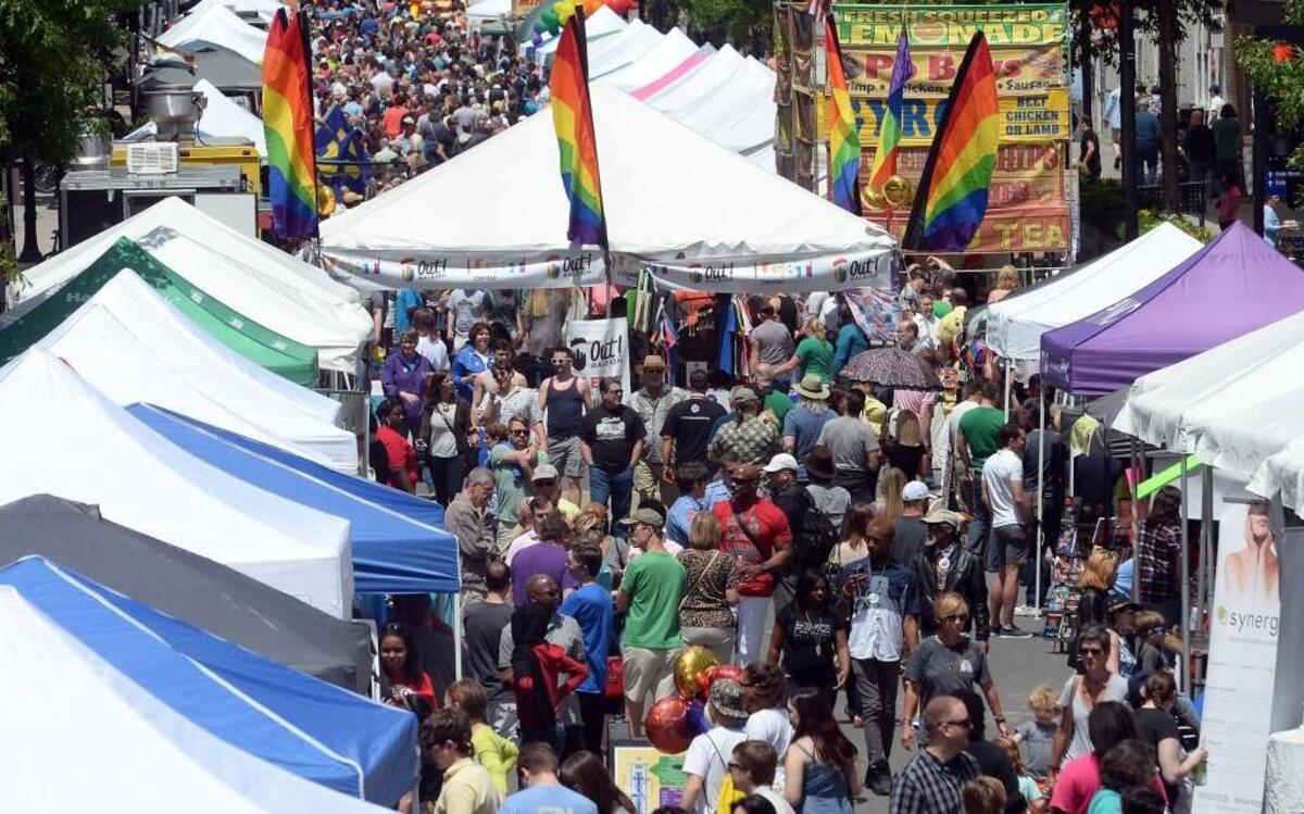 Thousands crowd Fayetteville Street in Raleigh in 2015 for the annual Out! Raleigh, a free street festival with music, food vendors, and a Kid Zone. The pride celebration for the lesbian, gay, bisexual and transgender community is a fundraiser for the LGBT Center of Raleigh.