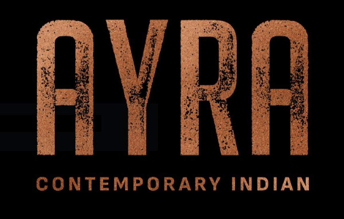 The logo for Ayra, the new Indian restaurant expected to open in 2026 in Chapel Hill. The restaurant will offer contemporary Indian cuisine, including a tasting menu.