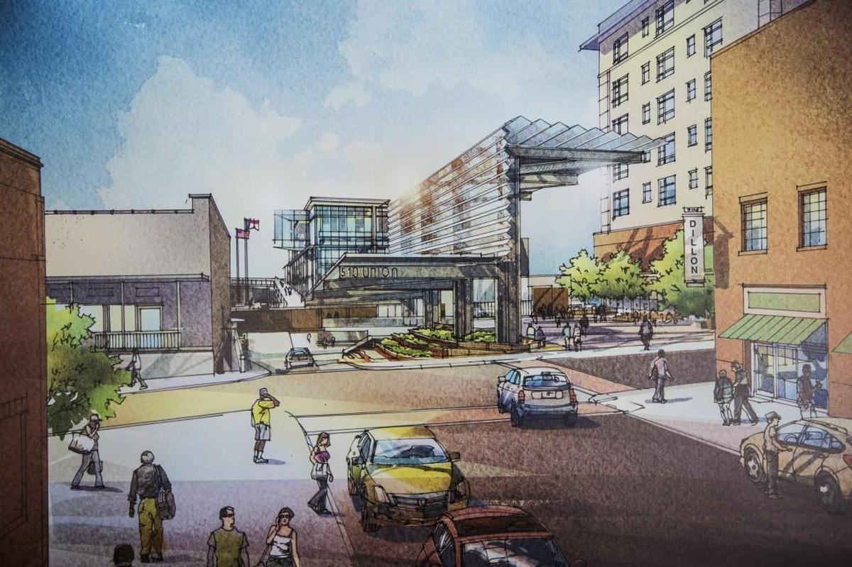 An artist's rendering of Raleigh's Union Station.