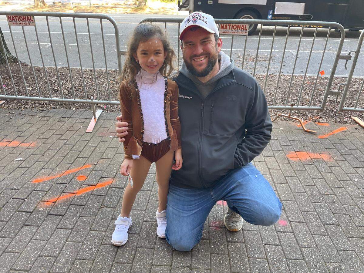 Michael and Cassidy Johnson left the Raleigh Christmas Parade. An accident involving a young girl canceled the event before Cassidy performed.