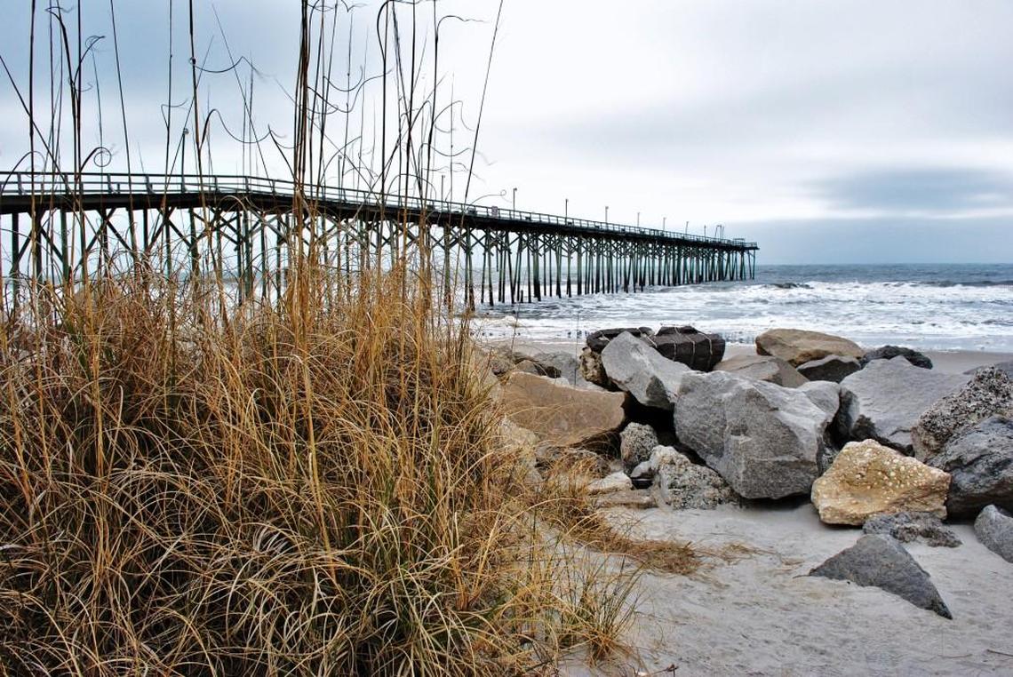 Fort Fisher, at the tip of New Hanover County, N.C.