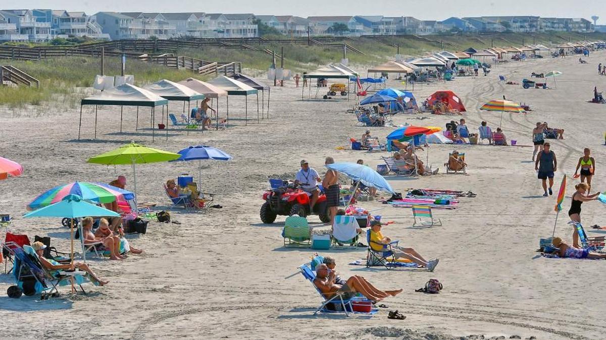 Sunset Beach, the southern most beach in North Carolina, is a mecca for vacationers.