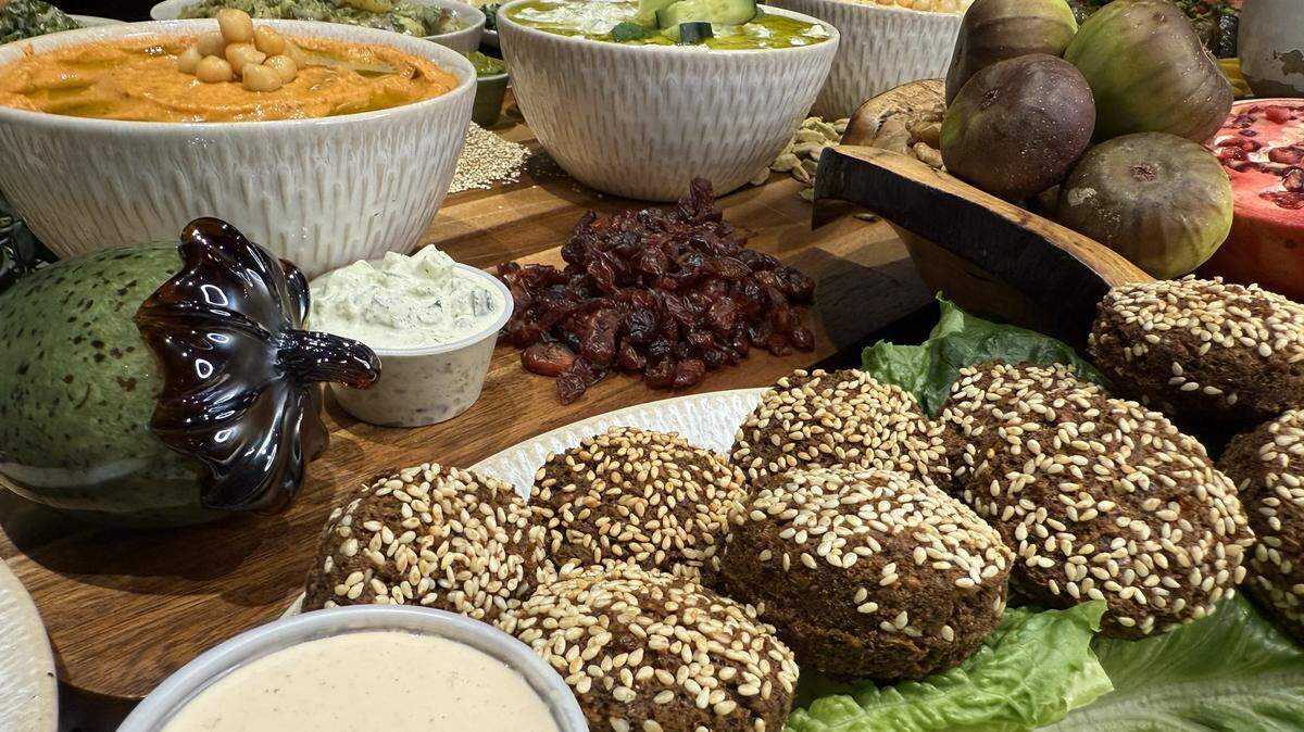Falafel, hummus and tzatziki from Urban Olive Mediterranean, a new vendor at Transfer Co. Food Hall in downtown Raleigh.