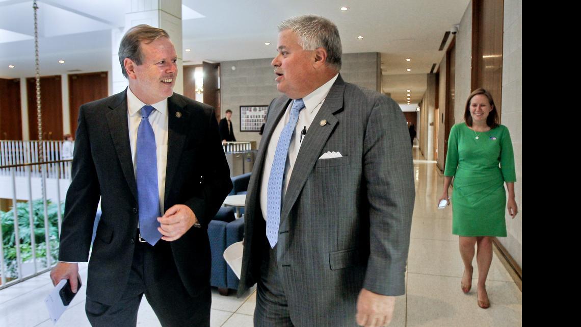 
Senate President Pro Tem Phil Berger, left, and Sen. Tom Apodaca, form a powerful team in the N.C. General Assembly. 
