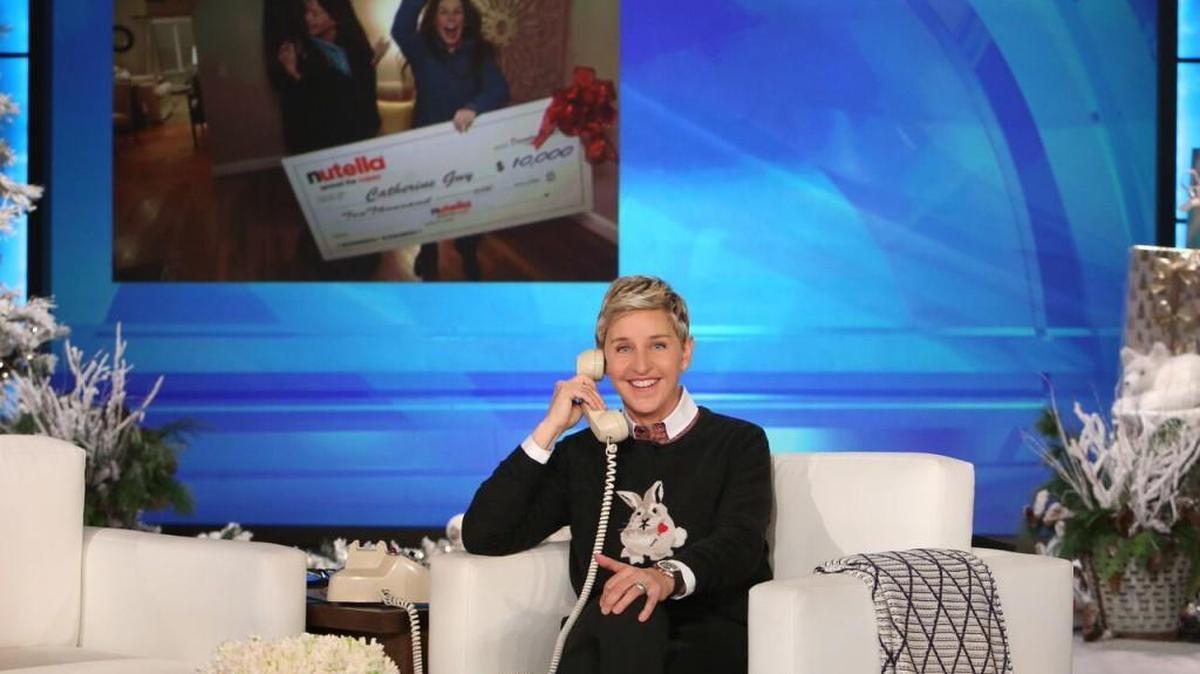 On Dec. 15, representatives from ‘The Ellen DeGeneres Show’ surprised Catherine Guy and her mother, Glenda Guy, at their home in Raleigh.