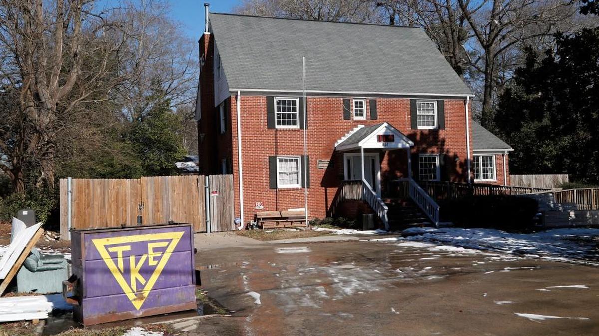 Two fraternities at ECU in Greenville, NC, have been shut down following investigations into alcohol and hazing violations. Tau Kappa Epsilon, on 10th Street, and Delta Chi, which does not have a house, were sanctioned by their national organizations on Monday.