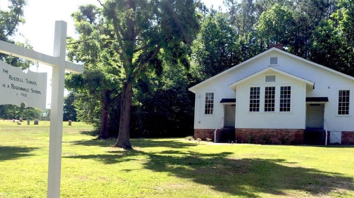 The Russell School building, on St. Mary’s Road, is one of the Rosenwald Schools built for black children in Durham County during the segregation era.