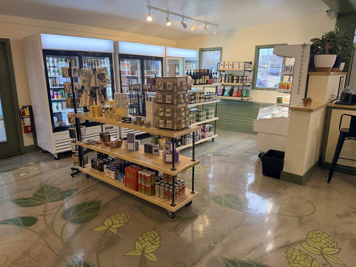 Durham’s new Hops & Flower has a retail market offering meats, cheeses, fresh pastas, and herbal and adaptogenic products.
