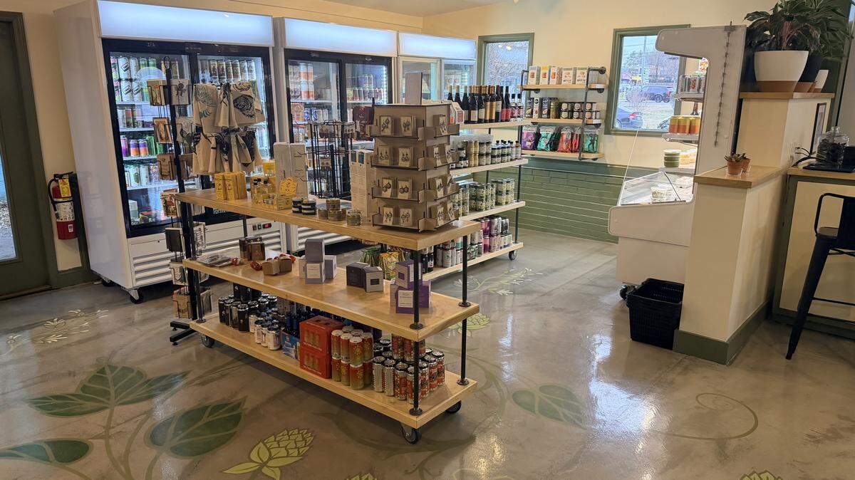 Durham’s new Hops & Flower has a retail market offering meats, cheeses, fresh pastas, and herbal and adaptogenic products.