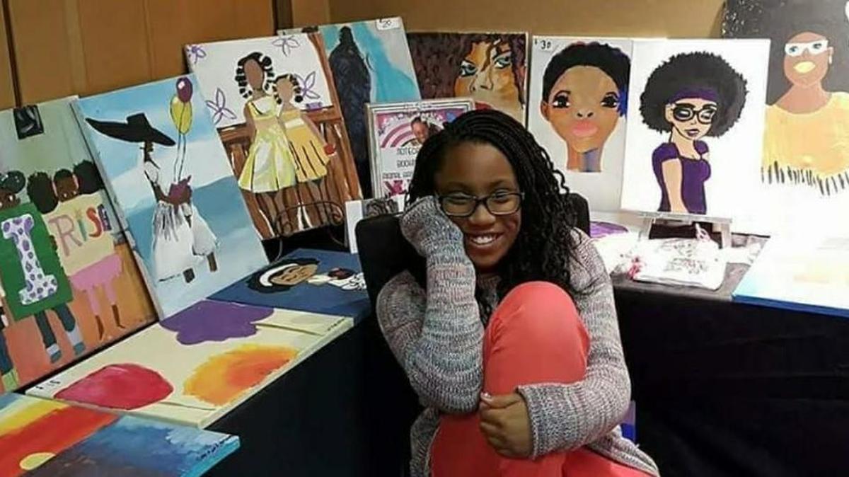 Camryn Green, 13, of Raleigh started painting when she was 4 and has been selling her artwork for five years.