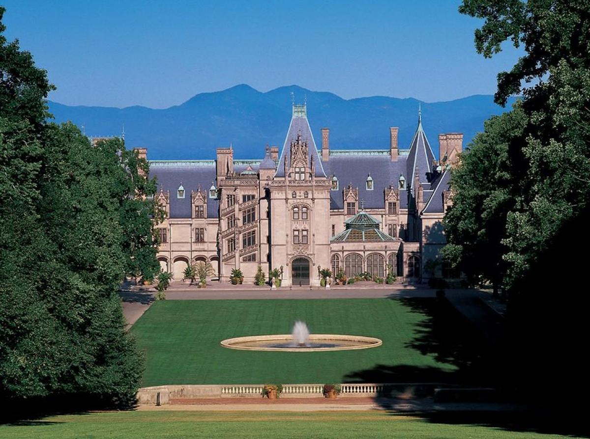 The Biltmore Estate in Asheville was built by George Washington Vanderbilt between 1889 and 1895.