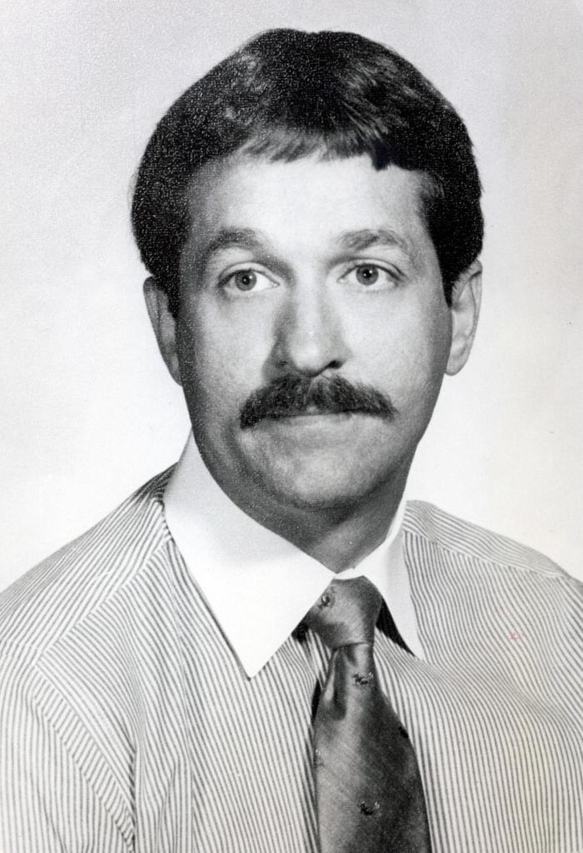 Russ Stager, who was shot and killed in February 1988. His wife Barbara Stager was convicted May 17, 1989.