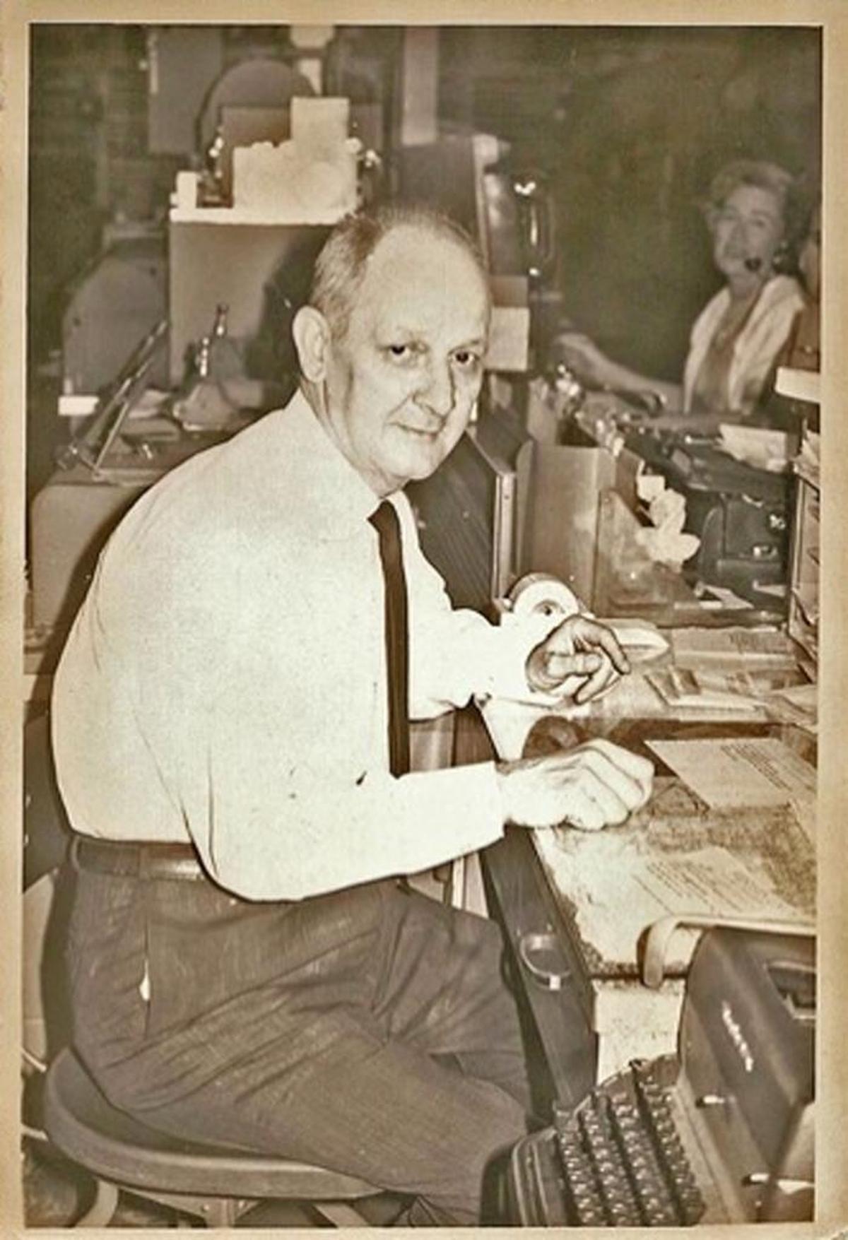Francis Joseph Eberenz hired teenage Dewey Alley as a bicycle messenger for Western Union, carrying notice of military casualties. He counseled his young courier to be as quiet and kind as possible. Alley later named his first son for Eberenz.