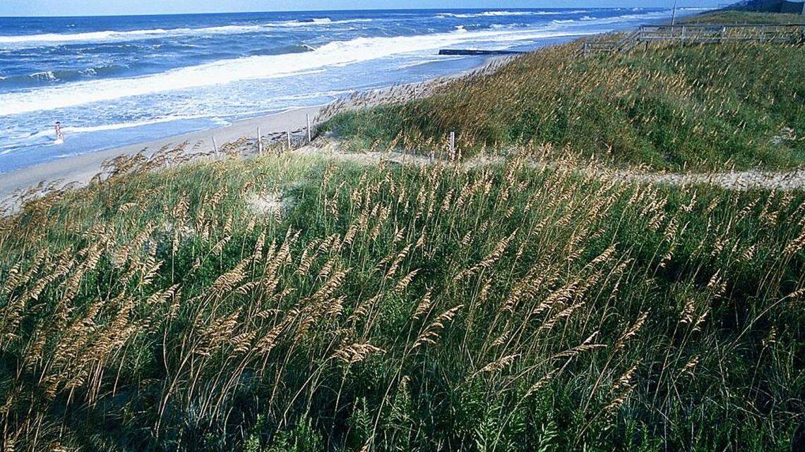 A 15-foot long metal object showed up on Cape Hatteras National Seashore in October 2017.