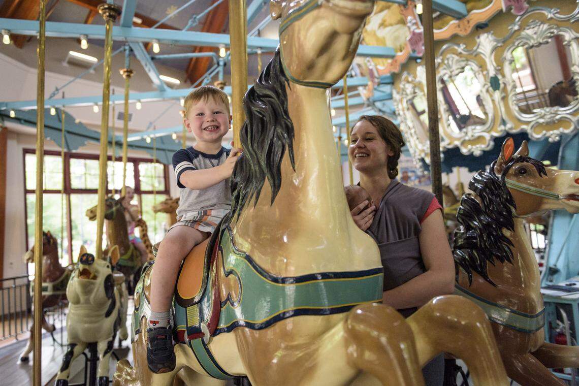 Pullen Park’s amusements, including the carousel, are closing temporarily. 
