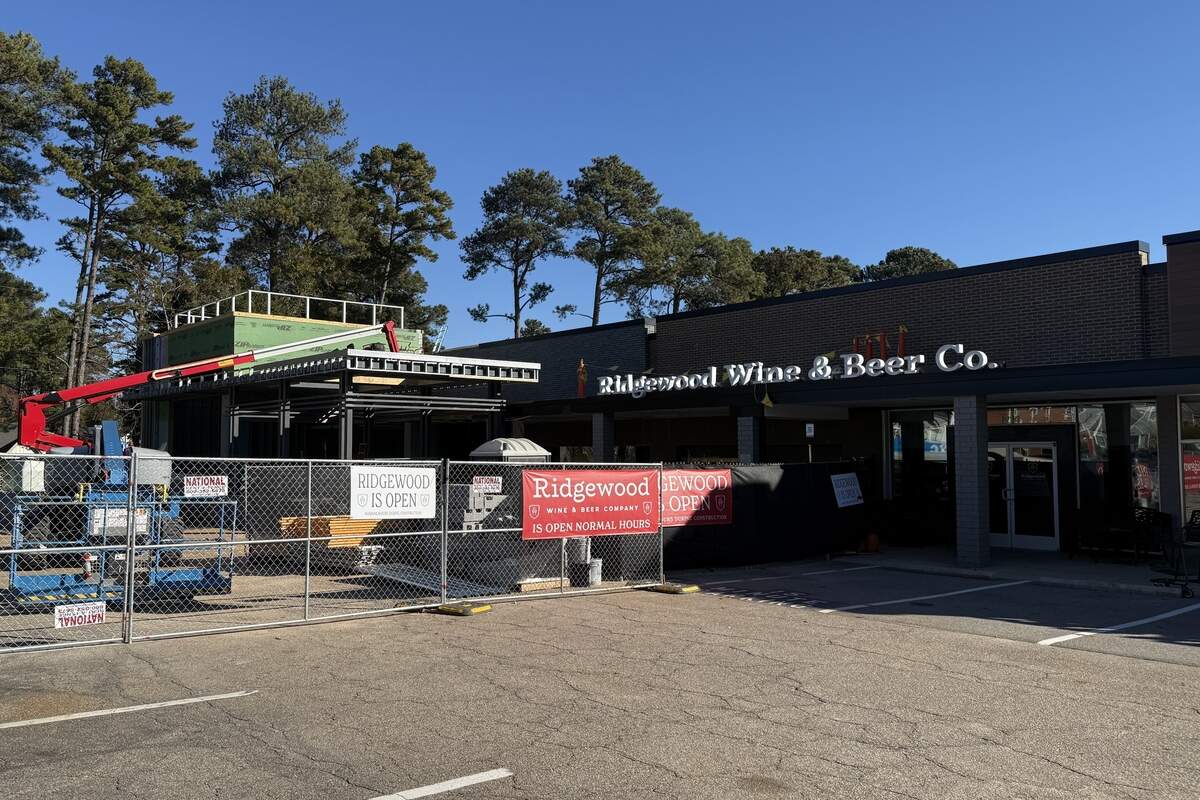 Construction is underway at Ridgewood Shopping Center off Wade Avenue in Raleigh, N.C. on Tuesday, Nov. 11, 2025.