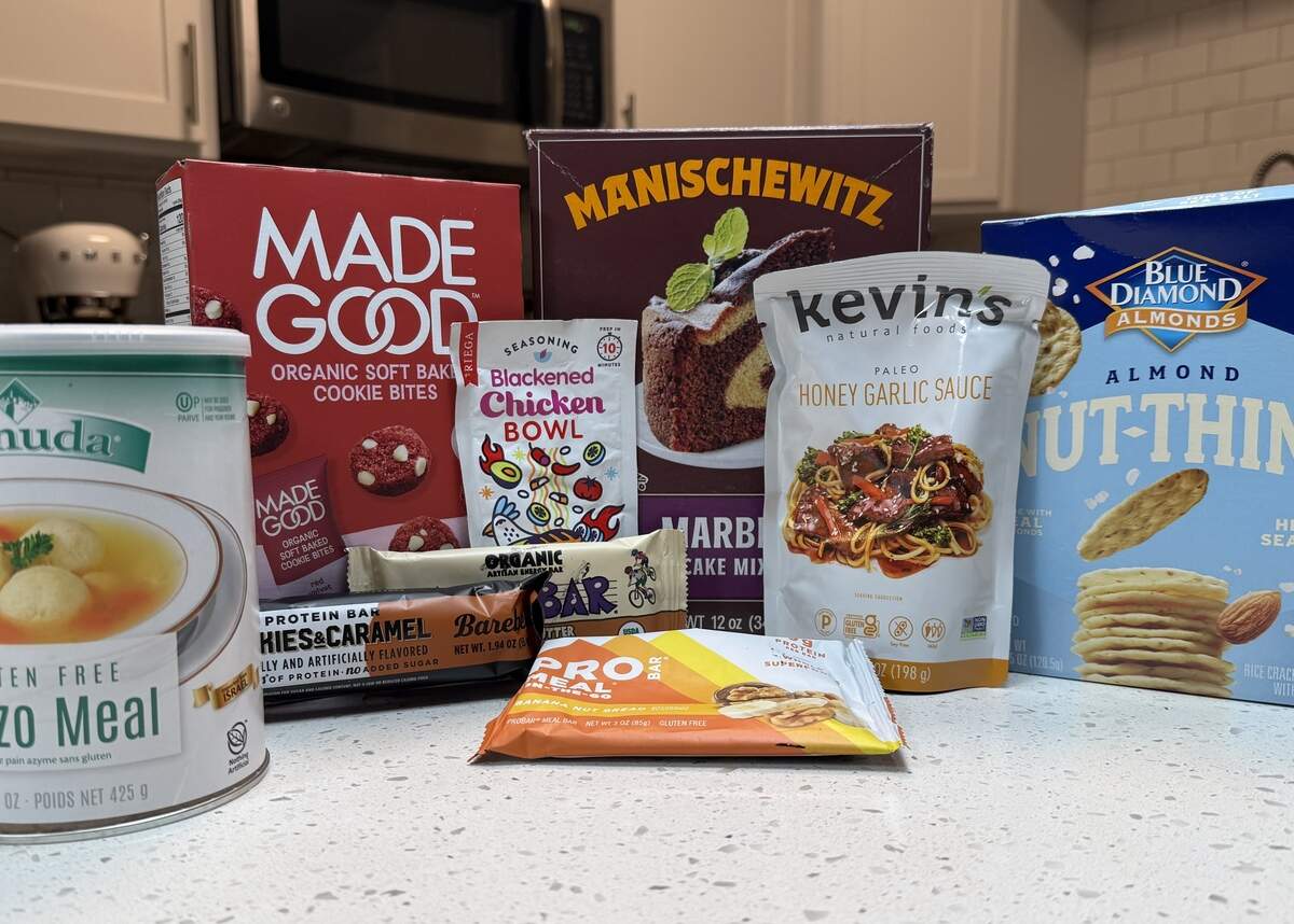A $10 “surprise bag” from The Fresh Market held a variety of snacks including protein bars, crackers and cookies.