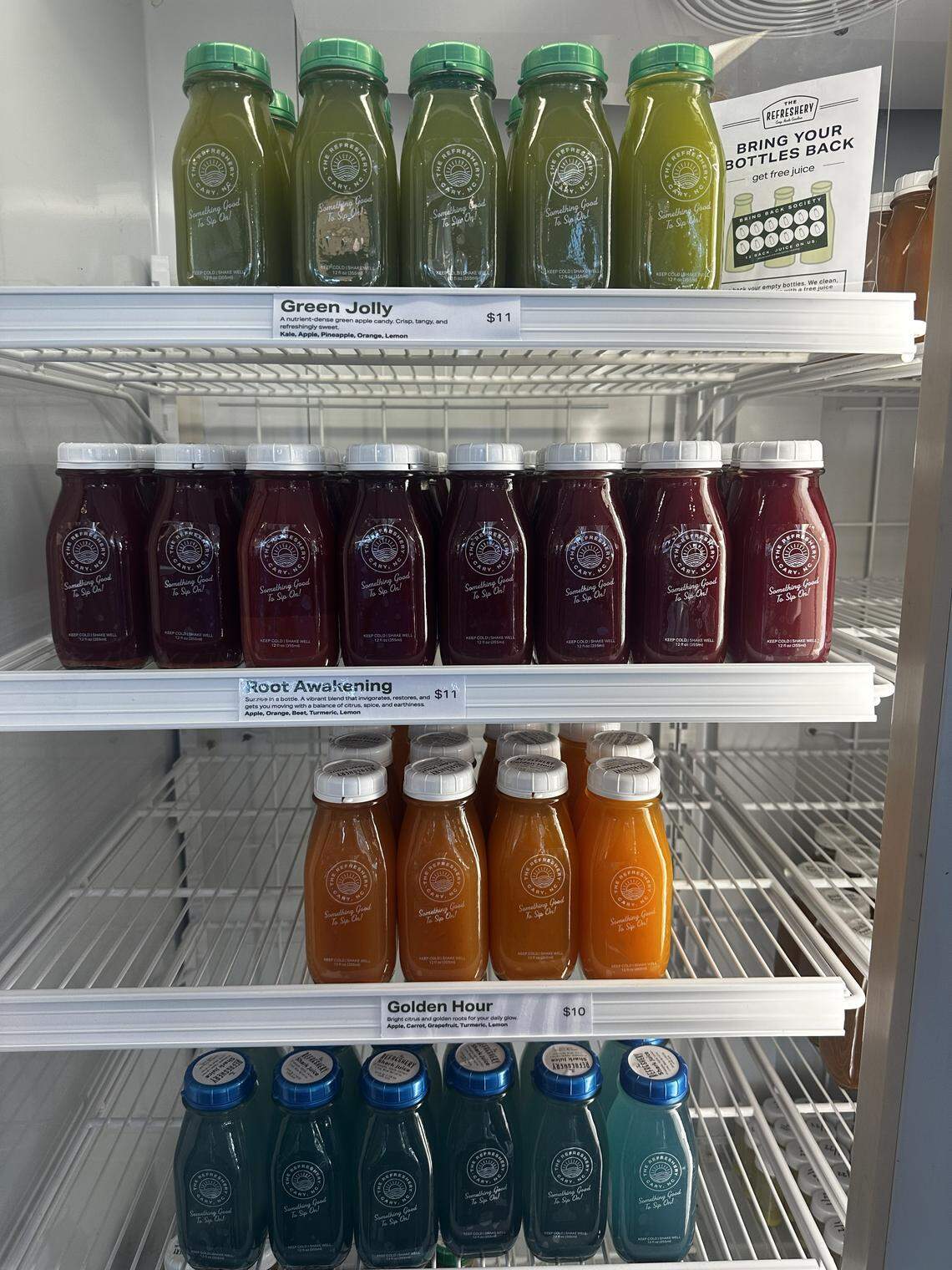 The Refreshery, a new all-day cafe in downtown Cary, specializes in fresh juices.
