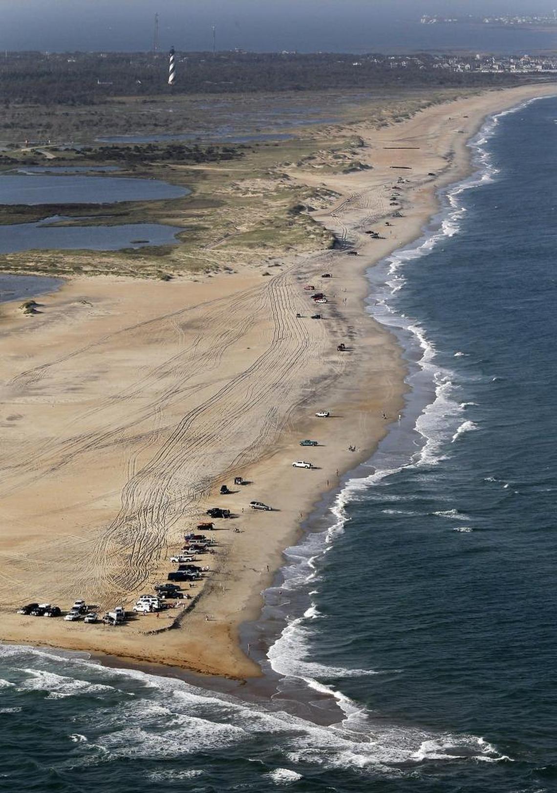 Cape Point on Hatteras Island is crowded with fishermen in this photo looking north from September 2011. NC Attorney General Josh Stein has assembled a coalition of attorneys general from across the country to oppose President Donald Trump’s plans to open more ocean waters to offshore drilling.