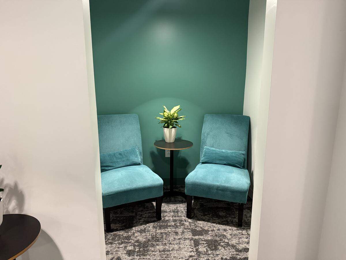 The LGBT Center of Raleigh has small meeting rooms in addition to a conference room and more open lounge spaces.