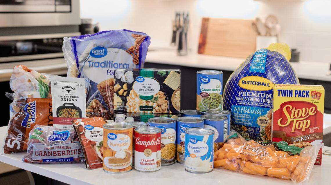Walmart’s Holiday Meal Basket can serve 10 people for less than $4 per person.