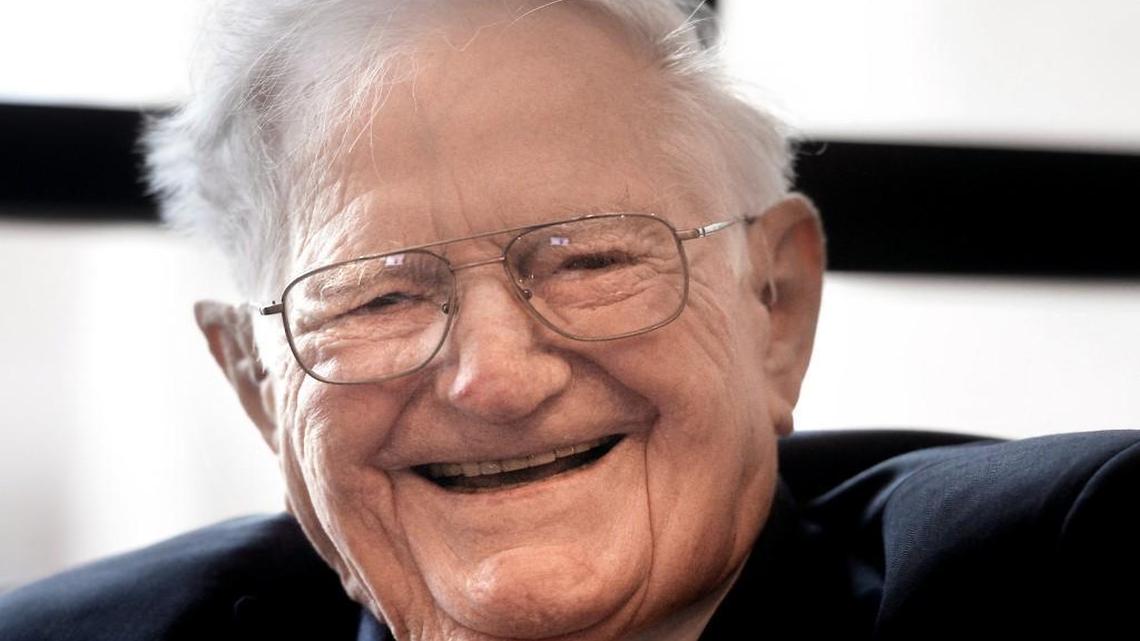 John Stackhouse, 100, who spent a long career in the electricity business, and saw more than his fair share of serious burns speaks with a reporter at the Siena Hotel in Chapel Hill. He helped found the burn center at UNC-CH in the 1970s. He is still an active supporter of the constantly evolving center.