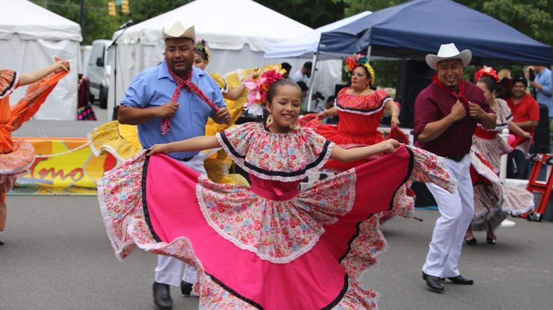 Ballet Folklorico Orgullo y Alma Latina performs at the 2016 Ritmo Latino Festival in Cary, NC. 