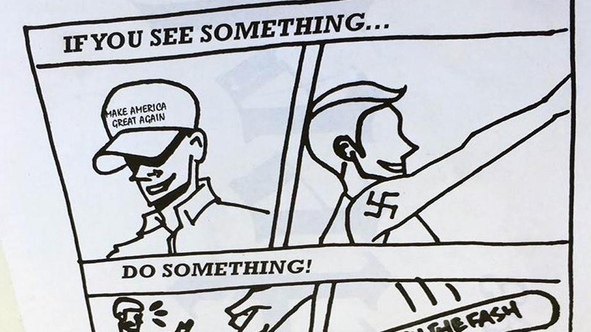 A flier found on the UNC-Chapel Hill campus threatened violence against supporters of President Donald Trump.