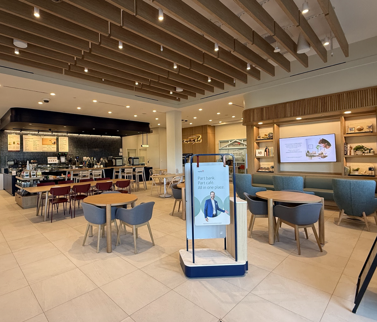 Capital One Cafe has opened its first North Carolina location at Durham’s The Streets at Southpoint.