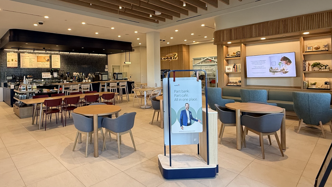 Capital One unveils unusual South End Charlotte bank branch. Go if you’re hungry.