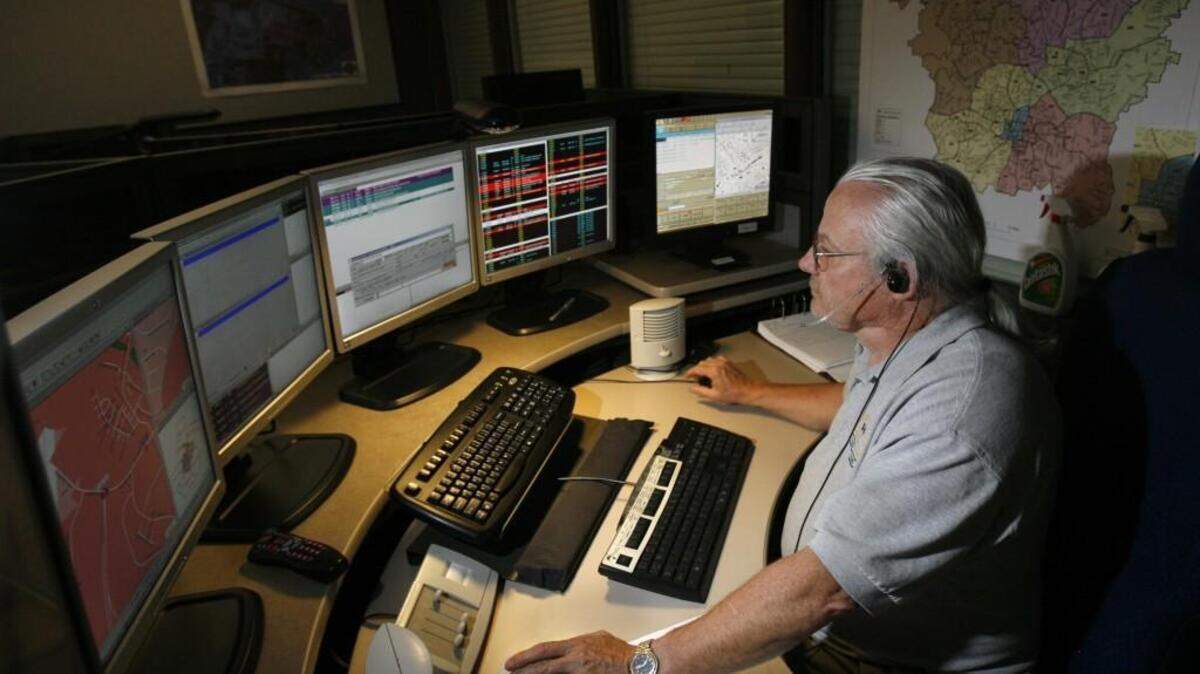 A file photo of a 911 dispatcher.