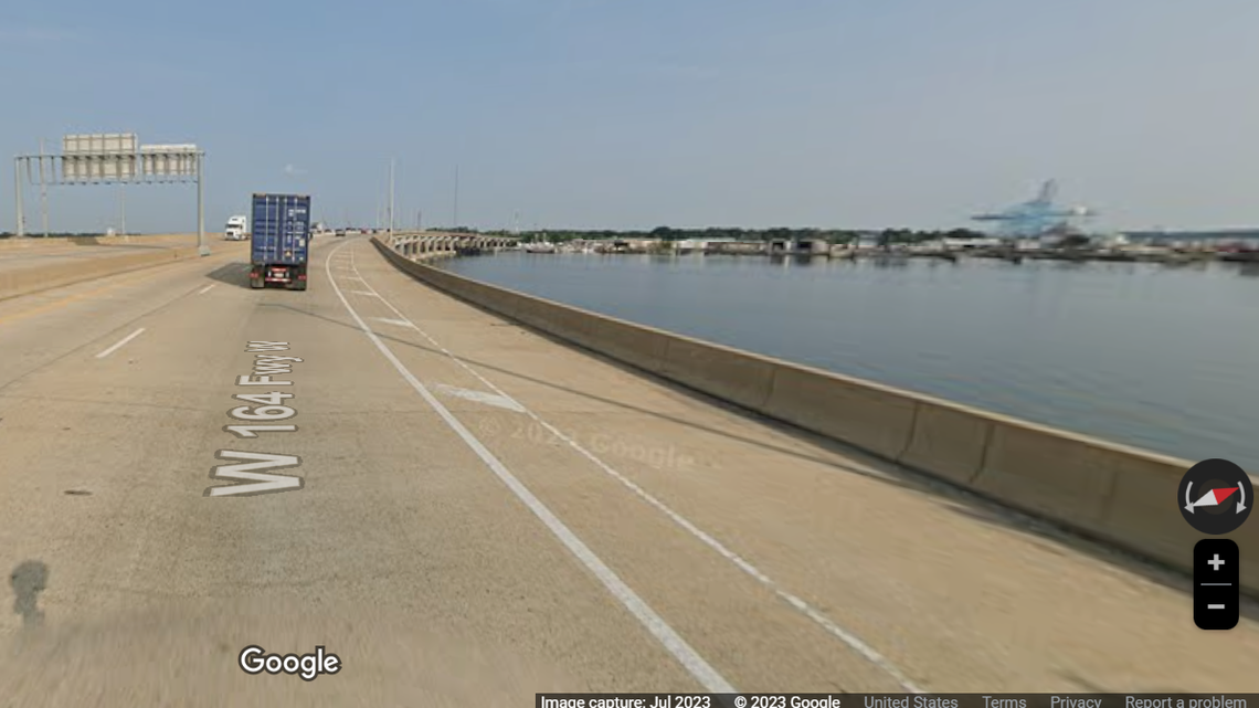 Two people are dead after they were thrown over a bridge in a motorcycle crash.