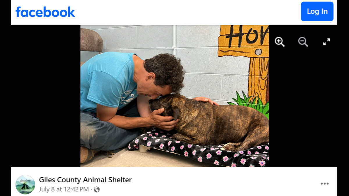 Colorado-based cavers, including Jesse Rochette, rescued a dog that fell about 50 feet underground in Virginia, an animal shelter said.