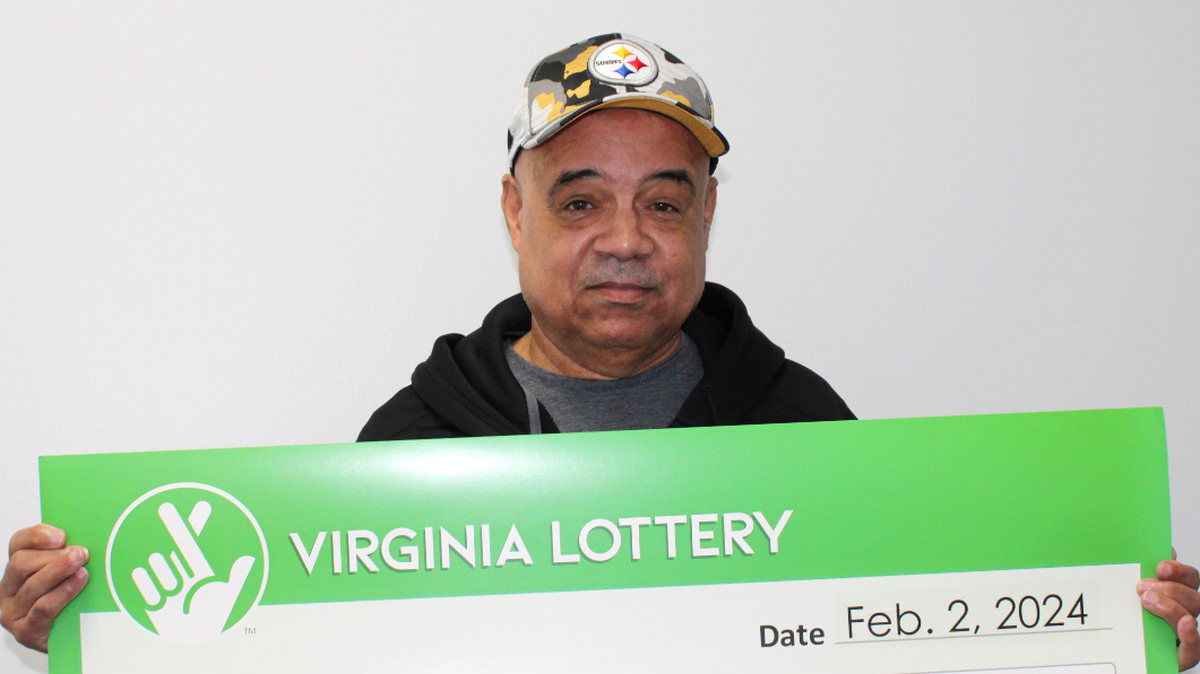 The man’s top prize was worth $500,000, Virginia lottery officials said.
