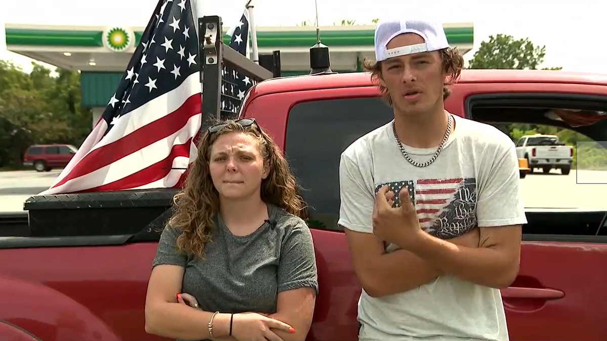 Virginia high school student Christopher Hartless’ family pulled him from school after he was told to remove American flags from his truck.