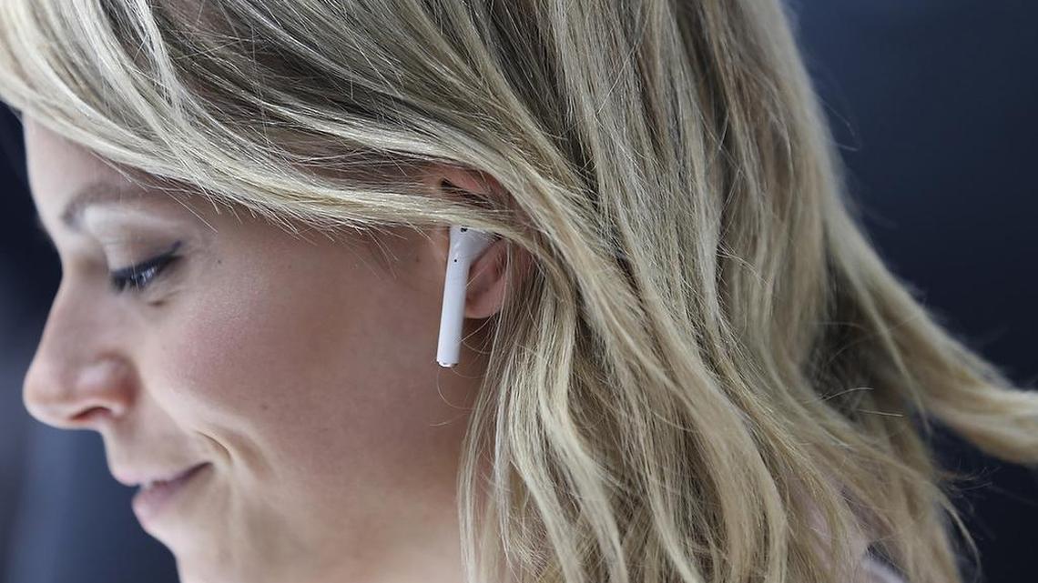 Driving with headphones — a category which includes earphones, earbuds and Apple Airpods (shown here) — may be unsafe, but is it illegal in North Carolina? 