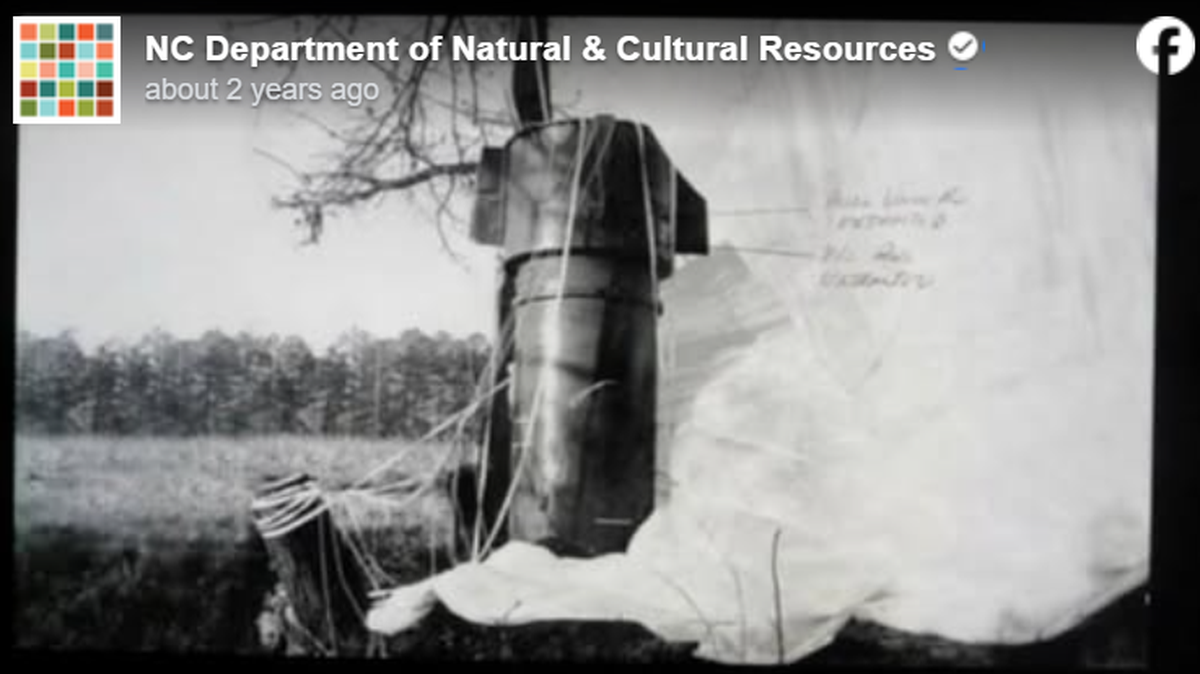 A plane crash released two nuclear bombs over North Carolina in 1961, historians said.