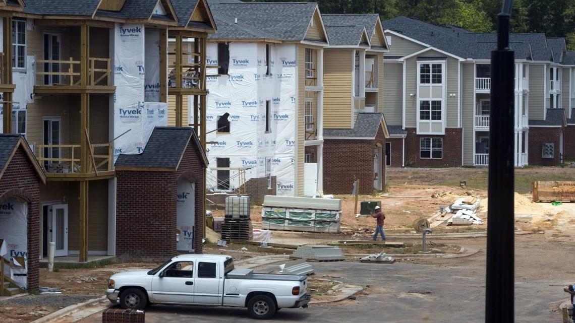 
Southern Mechanical, a Nashville, Tenn. based heating and air conditioning firm, installed dozens of units at this private apartment complex near Brier Creek in Raleigh. Southern Mechanical is one of hundreds of companies that improperly treat workers as independent contractors.
