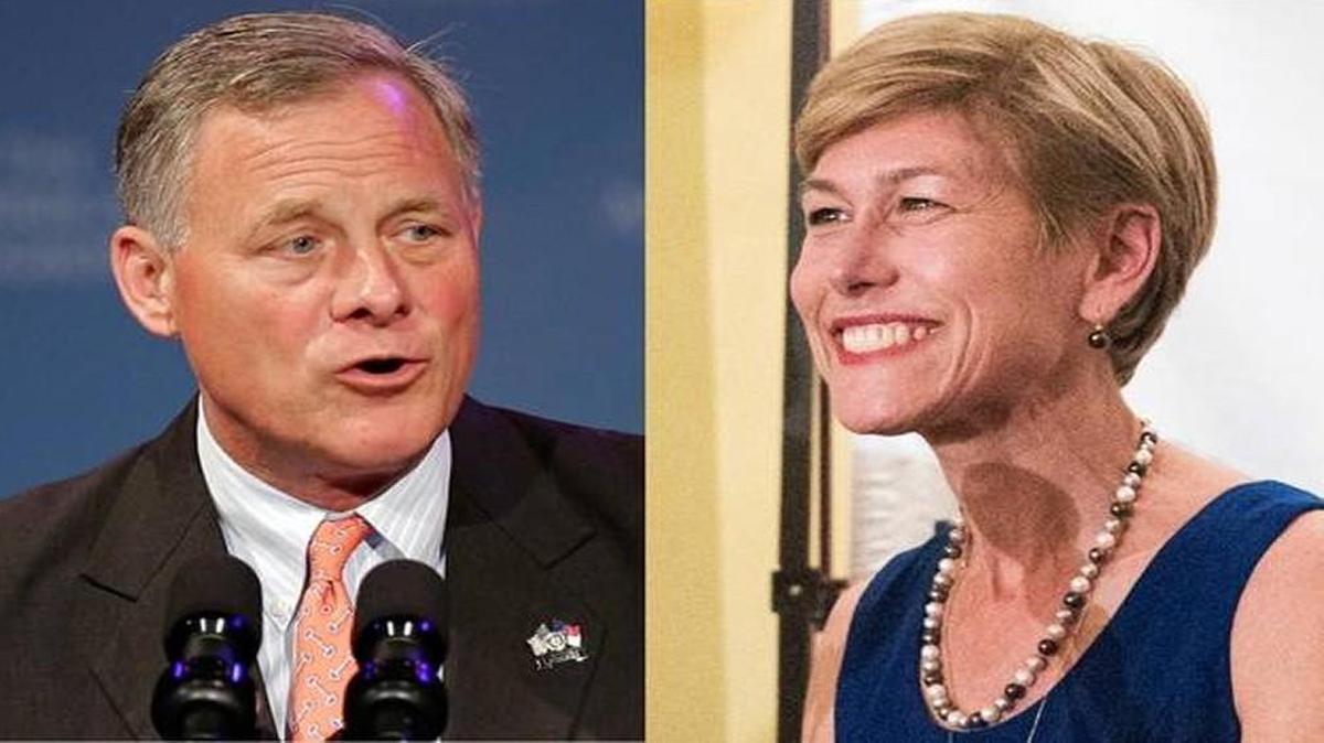 Republican U.S. Sen. Richard Burr, left, and Democrat Deborah Ross