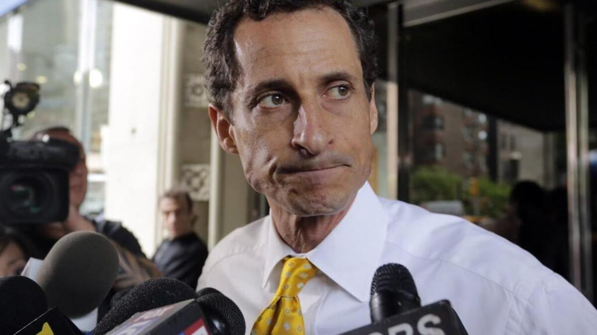 Former New York congressman Anthony Weiner