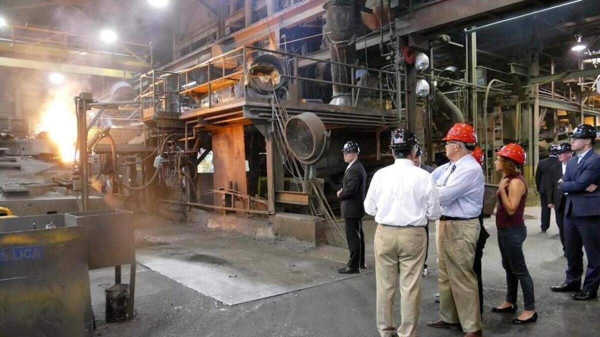 Republican vice presidential candidate Mike Pence spoke about trade and the economy at a private event at Charlotte Pipe Foundry Wednesday morning.