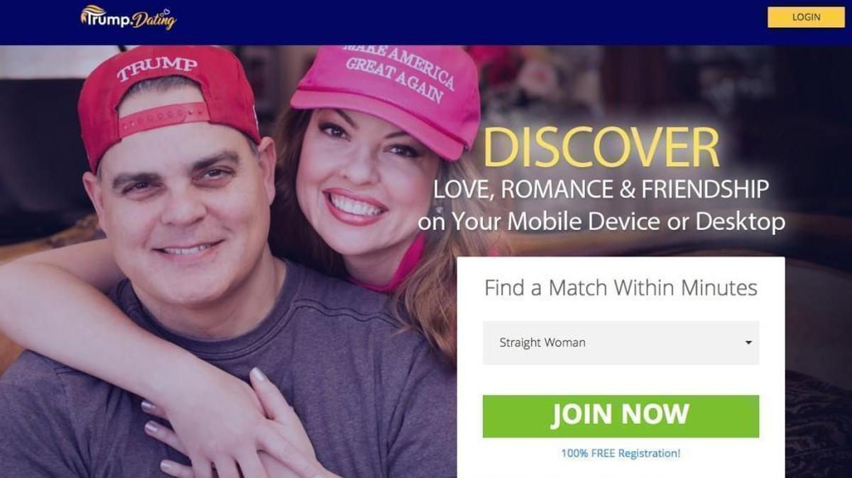 William Barrett and Jodi Riddleberger, of Greensboro, featured on the Dating Trump website.