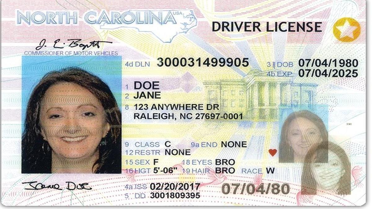 The N.C. Division of Motor Vehicles began offering REAL IDs with the gold star in the upper right-hand corner on May 1, 2017.