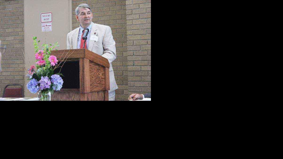 
Sen. Buck Newton speaks at Johnston Community College in 2014. He says he’s considering a run for attorney general in 2016.

