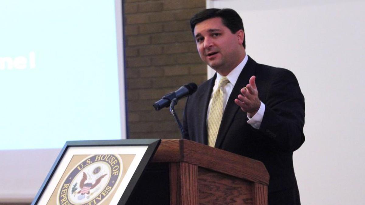 Rep. David Rouzer recently held a town hall meeting at Johnston Community College.