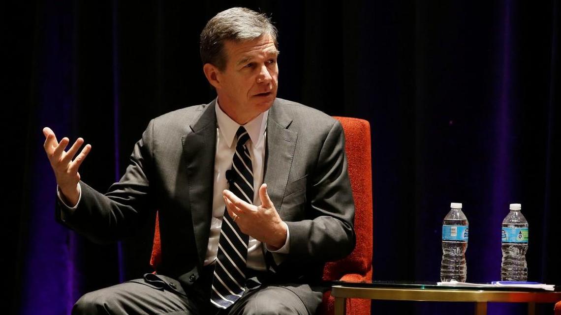 North Carolina Democratic Gov. Roy Cooper participates in a panel discussion during a session called "Curbing The Opioid Epidemic" at the first day of the National Governor's Association meeting Thursday, July 13, 2017, in Providence, R.I.