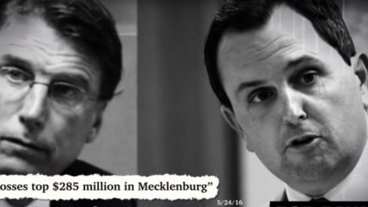 A TV ad for N.C. House candidate Mary Belk targets incumbent Rob Bryan by linking to Gov. Pat McCrory.